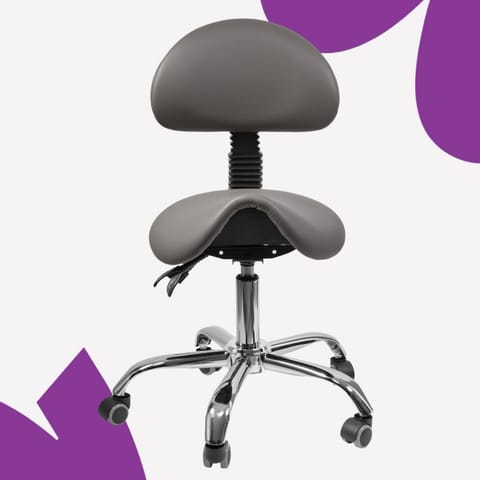 ⁨Ergonomiczny hoker regulowany SELLA 1 szary⁩ w sklepie Wasserman.eu