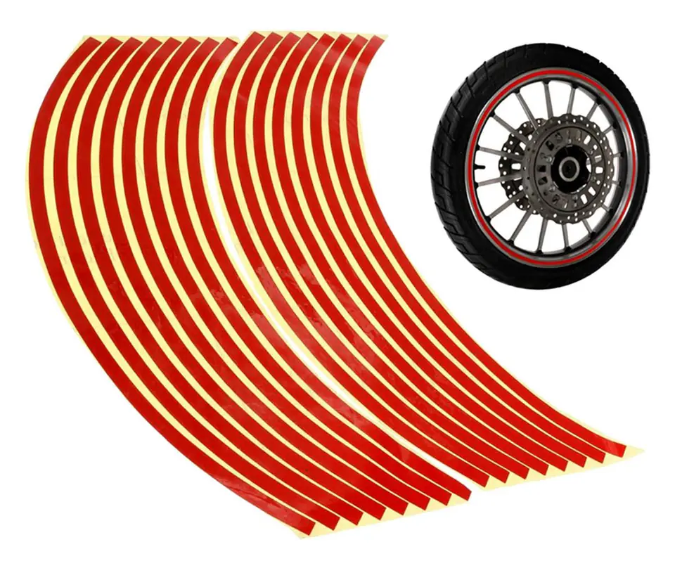 ⁨AG555B Reflective wheel stickers red⁩ at Wasserman.eu