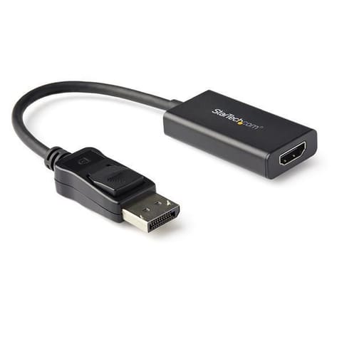 ⁨StarTech.com DisplayPort to HDMI Adapter - 4K 60Hz HDR10 Active DisplayPort 1.4 to HDMI 2.0b Video Converter - 4K DP to HDMI Adapter Dongle for Monitor/Display/TV - Latching DP Connector⁩ at Wasserman.eu