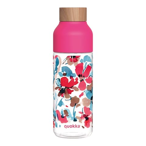 ⁨Quokka Ice - Butelka na wodę ecozen 720 ml (Red Flowers)⁩ w sklepie Wasserman.eu