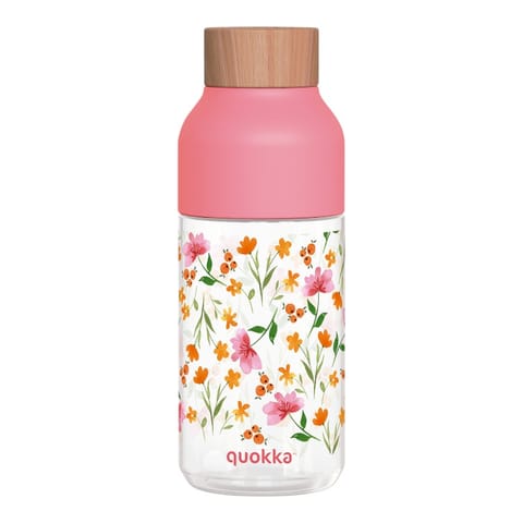 ⁨Quokka Ice - Butelka na wodę ecozen 570 ml (Pink Flowers)⁩ w sklepie Wasserman.eu