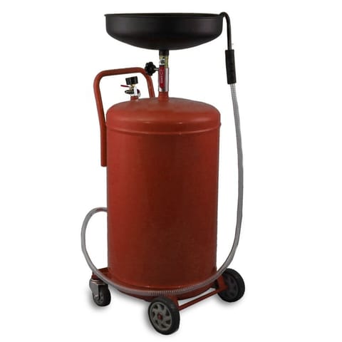 ⁨Mobilna Zlewarka do Oleju 80L Czerwona⁩ w sklepie Wasserman.eu