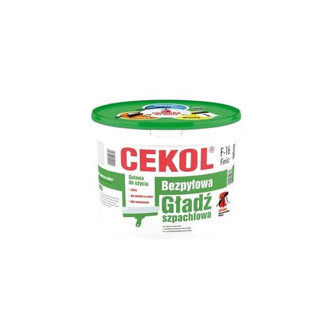 ⁨GŁADŹ SZPACHLOWA BEZPYŁOWA FINISZ F-16 CEKOL 5kg⁩ w sklepie Wasserman.eu