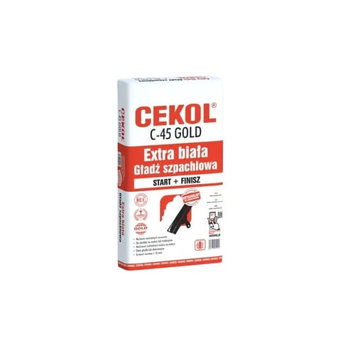 ⁨GŁADŹ SZPACHLOWA GOLD CEKOL C-45 START + FINISZ⁩ w sklepie Wasserman.eu