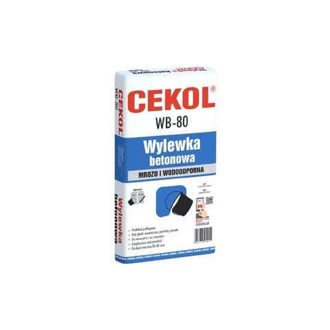 ⁨WYLEWKA BETONOWA WB-80 20 - 80mm CEKOL⁩ w sklepie Wasserman.eu
