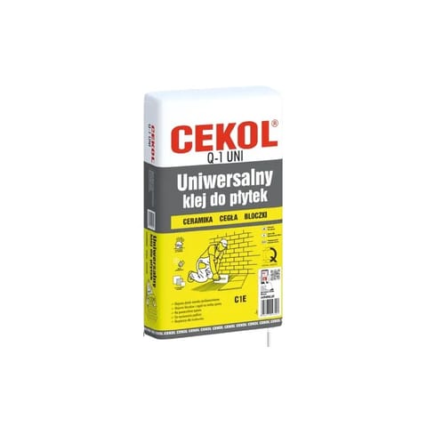 ⁨Uniwersalny klej do płytek Cekol Q-1 Uni 5 kg⁩ w sklepie Wasserman.eu