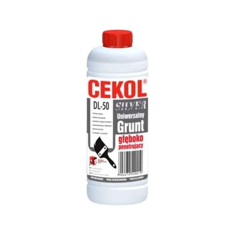 ⁨Grunt uniwersalny głęboko penetrujący 1L SILVER Cekol DL-50⁩ w sklepie Wasserman.eu