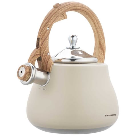 ⁨CZAJNIK STALOWY Z GWIZDKIEM 2,8L KLAUSBERG KB-7919⁩ w sklepie Wasserman.eu