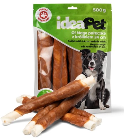 ⁨IdeaPet Mega pałeczka z królikiem 500g⁩ w sklepie Wasserman.eu