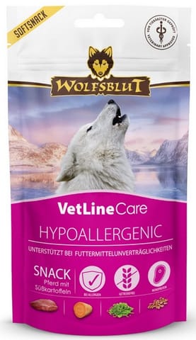 ⁨Wolfsblut Dog VetLine Snack Hypoallergenic - konina i bataty 100g⁩ w sklepie Wasserman.eu