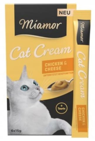 ⁨Miamor Cat Cream Kurczak i ser 6x15g⁩ w sklepie Wasserman.eu