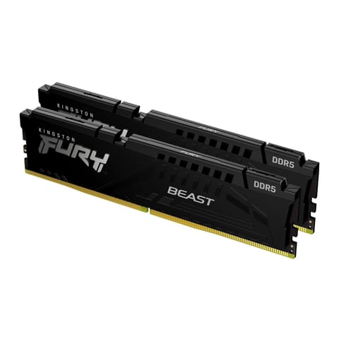 ⁨Pamięć RAM Kingston Fury Beast Black 128GB (2x64GB) DDR5 5600MHz⁩ w sklepie Wasserman.eu