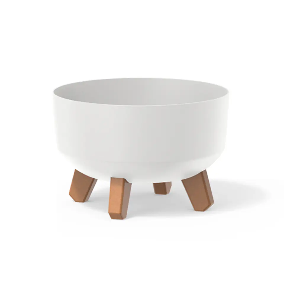 Doniczka Gracia Low DGRL240L biała w sklepie Wasserman.eu