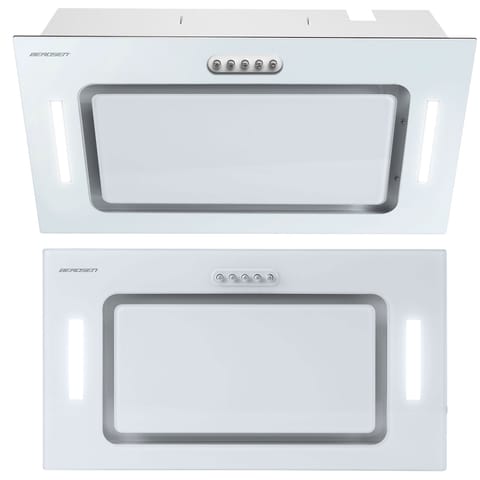 ⁨Okap kuchenny podszafkowy 52cm biały BE-52A⁩ w sklepie Wasserman.eu