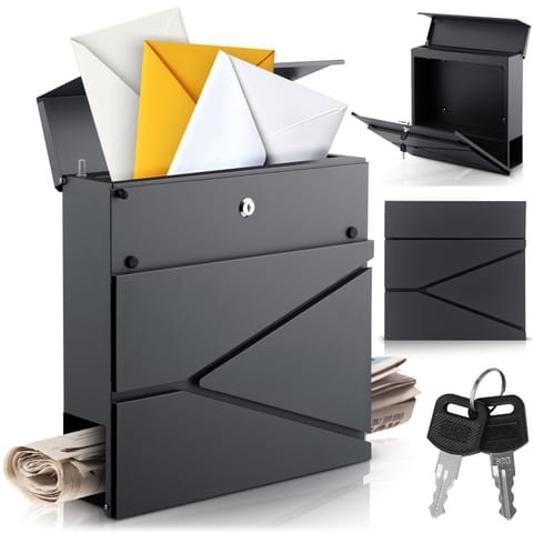⁨Skrzynka na listy 37x37x10,5 cm antracyt HM-862⁩ w sklepie Wasserman.eu