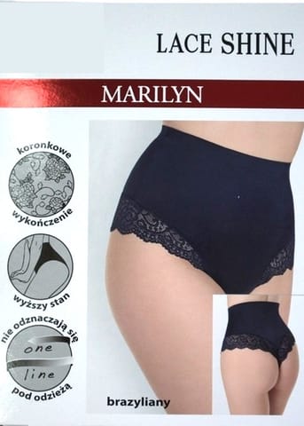 ⁨FIGI MARILYN LACE SHINE BRASILIAN BLACK (kolor black, rozmiar S/M)⁩ w sklepie Wasserman.eu