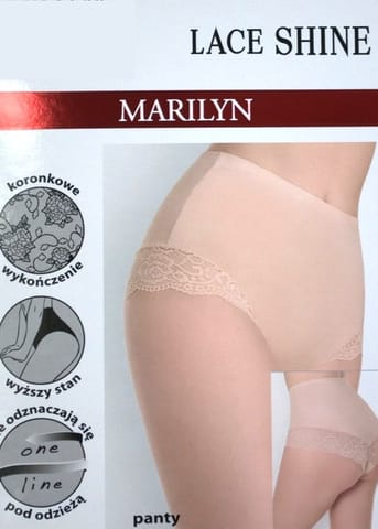 ⁨FIGI MARILYN LACE SHINE PANTY SKIN (kolor skin, rozmiar S/M)⁩ w sklepie Wasserman.eu