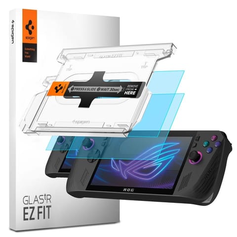 ⁨Spigen GLAS.TR EZ FIT 2-Pack - Szkło hartowane do ASUS ROG Ally X (2 sztuki)⁩ w sklepie Wasserman.eu