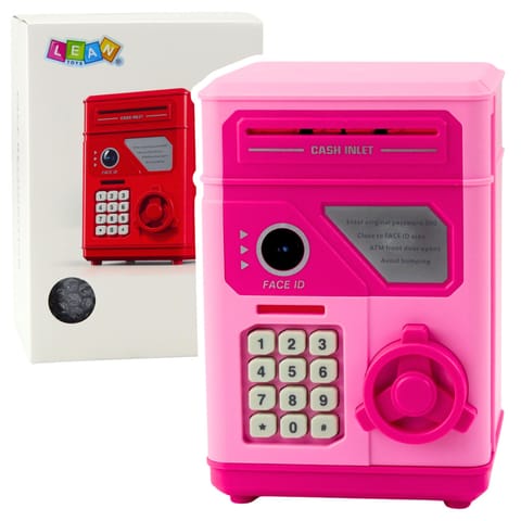 ⁨Elektroniczny Sejf Bankomat Skarbonka Na PIN Dla Dzieci Różowy⁩ w sklepie Wasserman.eu