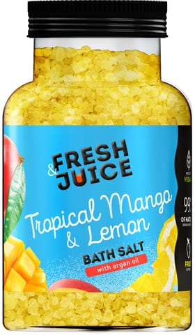 ⁨FRESH JUICE Sól do kąpieli Tropikalne Mango i Cytryna 700 g⁩ w sklepie Wasserman.eu