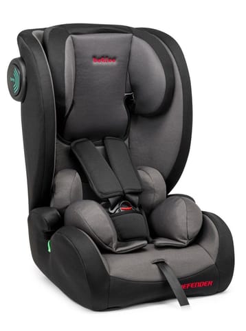 ⁨Fotelik samochodowy Bebico DEFENDER GREY i-Size 76-150 cm wzrostu (9-36kg)⁩ w sklepie Wasserman.eu