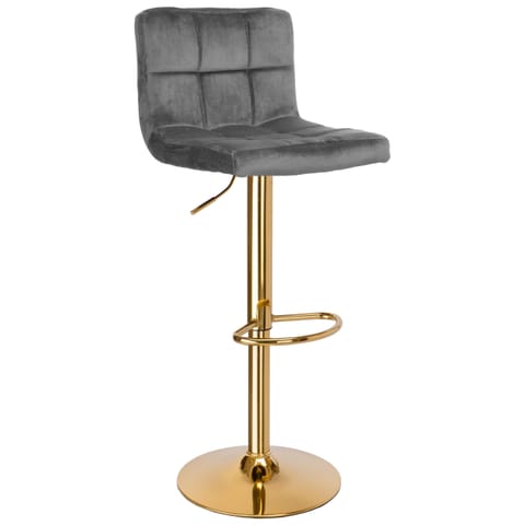 ⁨Hoker barowy Arako Gold grafitowy Velvet⁩ w sklepie Wasserman.eu