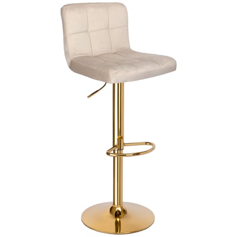 ⁨Hoker barowy Arako Gold beżowy Velvet⁩ w sklepie Wasserman.eu