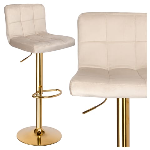 ⁨Hoker barowy Arako Gold beżowy Velvet⁩ w sklepie Wasserman.eu