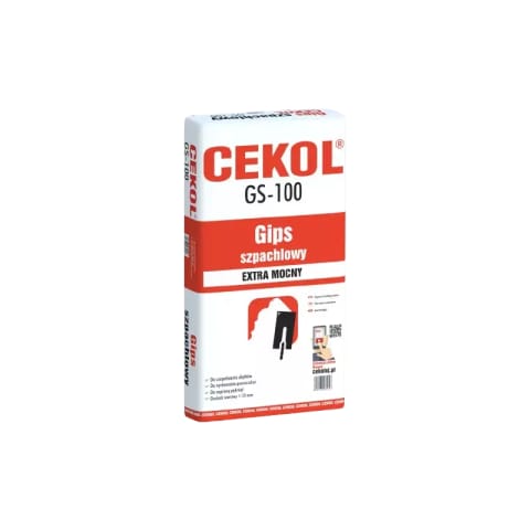 ⁨GIPS SZPACHLOWY GS-100 2kg WOREK CEKOL⁩ w sklepie Wasserman.eu