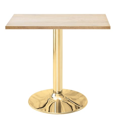 ⁨Stół skandynawski kwadratowy TORI Light Wood 70 GOLD⁩ w sklepie Wasserman.eu