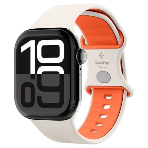 ⁨Spigen Nano Pop - Pasek do Apple Watch 44/45/46/49 mm (Orange Beige)⁩ w sklepie Wasserman.eu