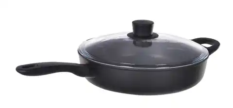 ⁨Ballarini Avola Sauté frying pan with 2 handles and lid, titanium, 28 cm, 75002-914-0⁩ at Wasserman.eu