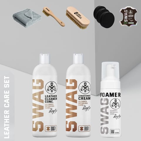 Swag ZESTAW LEATHER CARE SET - zestaw do czyszczenia i konserwacji tapicerki skórzanej w sklepie Wasserman.eu