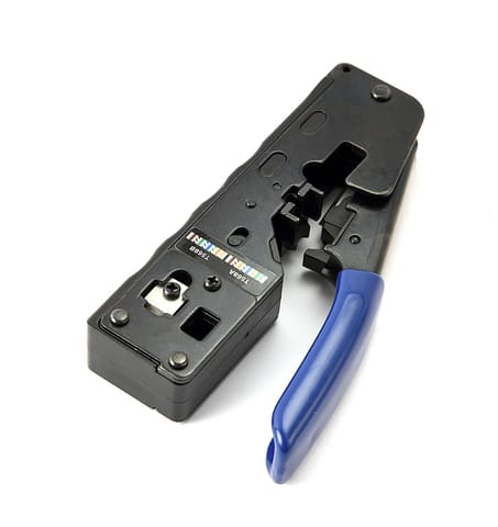 ⁨Narzędzie do ciecia kabli i zaciskania wtyczek RJ45 / RJ12 / RJ11 / Pass-through Gembird⁩ w sklepie Wasserman.eu