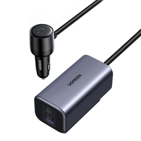 ⁨Ładowarka samochodowa Ugreen EC706, USB + 2x USB-C, 150W⁩ w sklepie Wasserman.eu