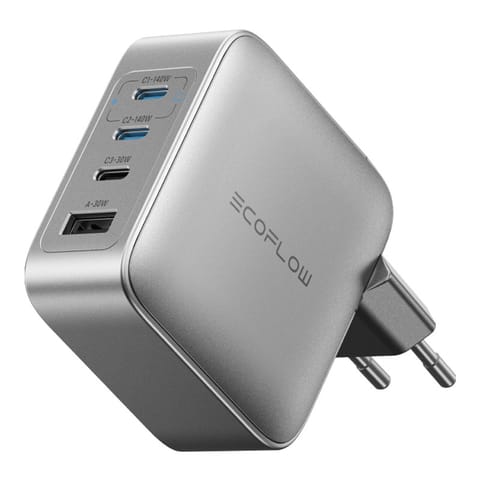 ⁨Ładowarka sieciowa EcoFlow RAPID Pro 140W, 3xUSB-C, 1xUSB-A, GaN⁩ w sklepie Wasserman.eu