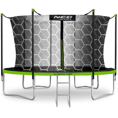 ⁨Trampolina ogrodowa 14ft/435cm z siatką wewnętrzną i drabinką Neo-Sport⁩ w sklepie Wasserman.eu