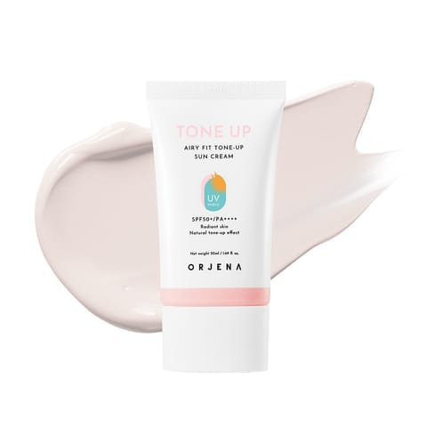 ⁨ORJENA Airy Fit Tone Up Sun Cream Krem przeciwsłoneczny z filtrem SPF 50+ 50 ml⁩ w sklepie Wasserman.eu