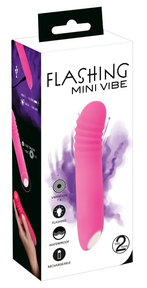 ⁨Vibrator Flashing Mini 15cm⁩ at Wasserman.eu