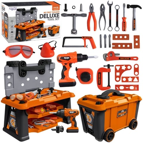 ⁨WOOPIE Mobilna Skrzynia Na Narzędzia Warsztat 2w1 65 el.⁩ w sklepie Wasserman.eu