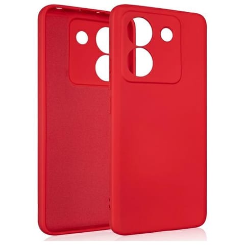 ⁨Etui Beline Silicone do Poco M7 Pro      czerwony⁩ w sklepie Wasserman.eu