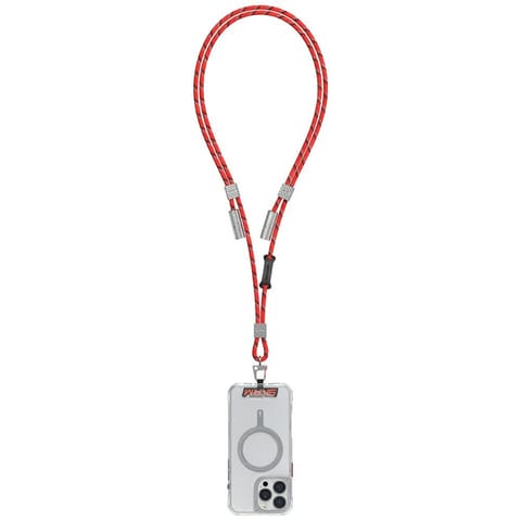⁨Uniwersalna smycz do telefonu kabel 2w1  Skinarma Dyno Ve USB-C/USB-C czerwony⁩ w sklepie Wasserman.eu