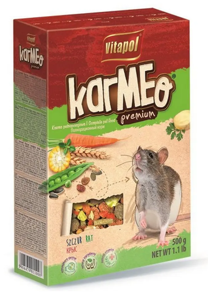⁨VITAPOL Karmeo Premium - rat food - 500g⁩ at Wasserman.eu