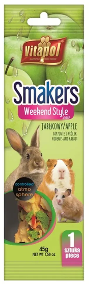 ⁨Vitapol Smakers dla gryzoni - jabłkowy Weekend Style [3114]⁩ w sklepie Wasserman.eu