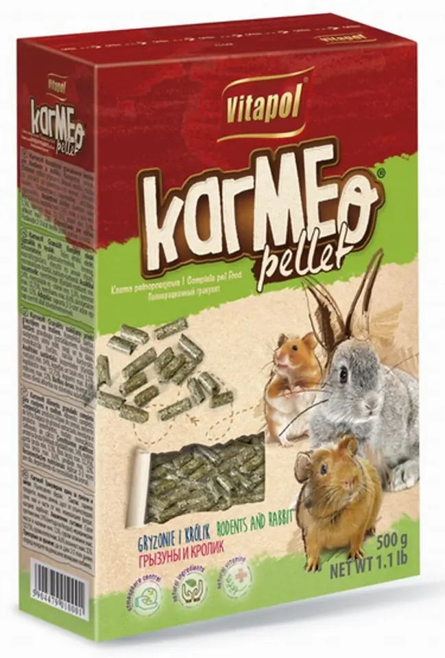 ⁨VITAPOL Karmeo Pellet - food for rodents - 500g⁩ at Wasserman.eu