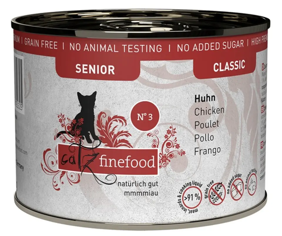 ⁨Catz Finefood Classic Senior N.03 Kurczak puszka 200g⁩ w sklepie Wasserman.eu