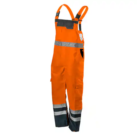 ⁨Dungarees, work, warning, waterproof, orange, size M⁩ at Wasserman.eu