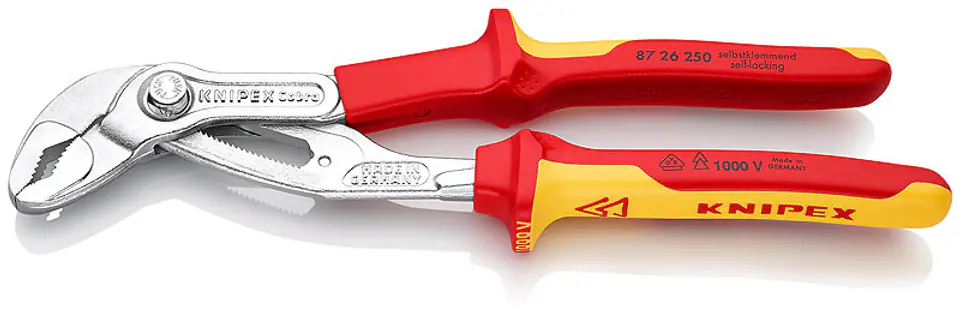 ⁨PIPE PLIERS COBRA 250MM INSULATED⁩ at Wasserman.eu