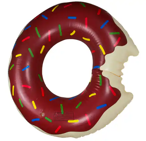⁨Koło do pływania dmuchane Donut brązowe 110cm max 60-90kg⁩ w sklepie Wasserman.eu