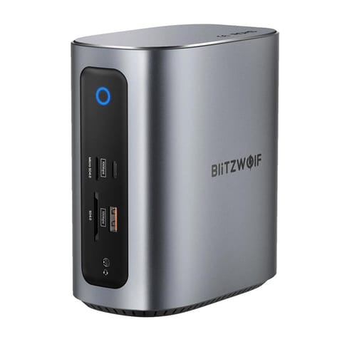 ⁨Stacja dokująca 17w1 Blitzwolf BW-TH15 2xHD+DP+4xC+3xUSB 3.0+USB 3.1+C 3.2+C PD+RJ45+micro SD+SD+3,5mm Audio⁩ w sklepie Wasserman.eu
